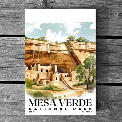 Mesa Verde National Park Poster, Travel Art, Office Poster, Home Decor | S4 - image3